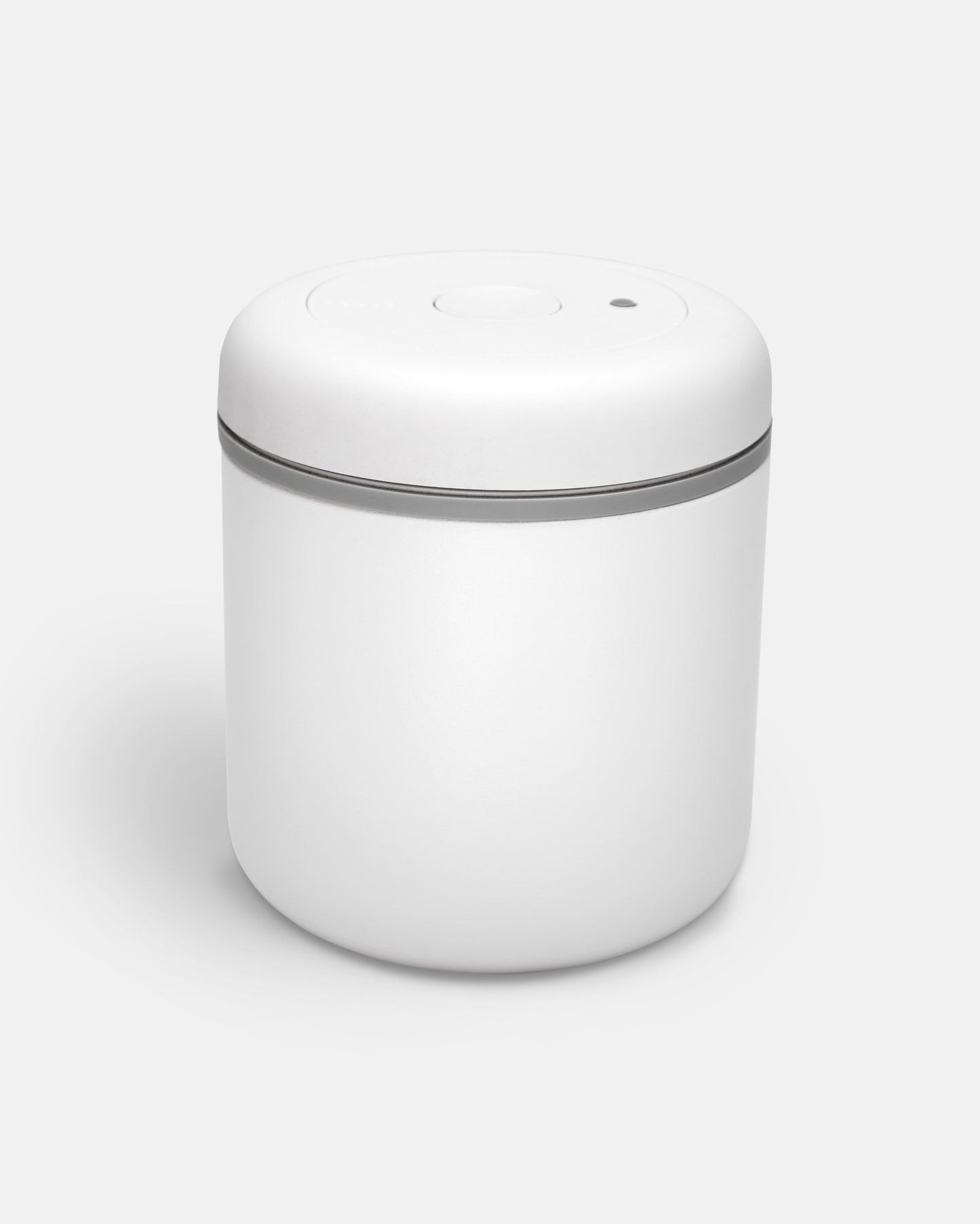 Boîte de conservation Atmos blanche avec couvercle hermétique pour préserver la fraîcheur du café