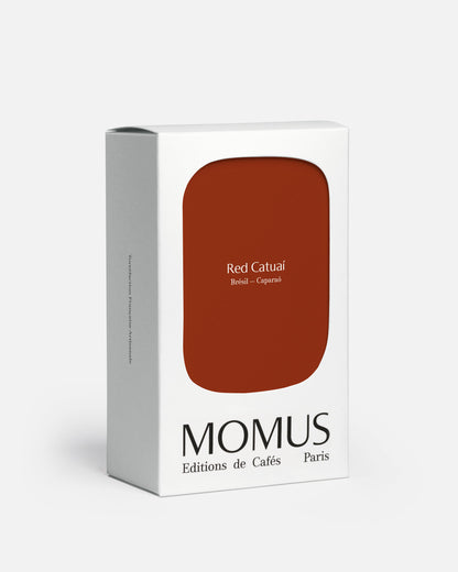 Paquet café Red Catuaí Brésil Caparaó MOMUS Clayton Barrossa 200g arabica naturel espresso voluptueux