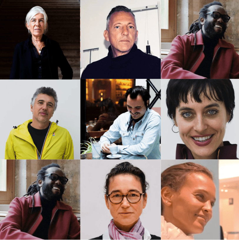 Mosaique des artistes interviewés pour Momus Paris 