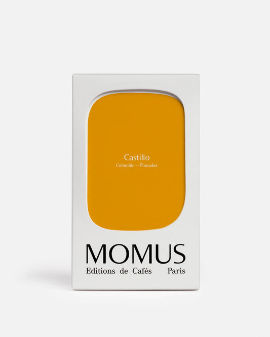 Paquet café Castillo Colombie Planadas MOMUS Éditions de Cafés Paris 250g arabica