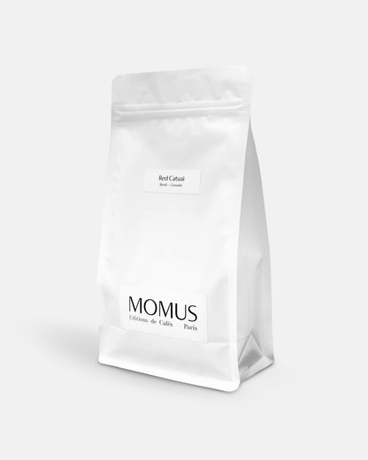Café Red Catuai en sachet 500g, création Momus Éditions de Cafés