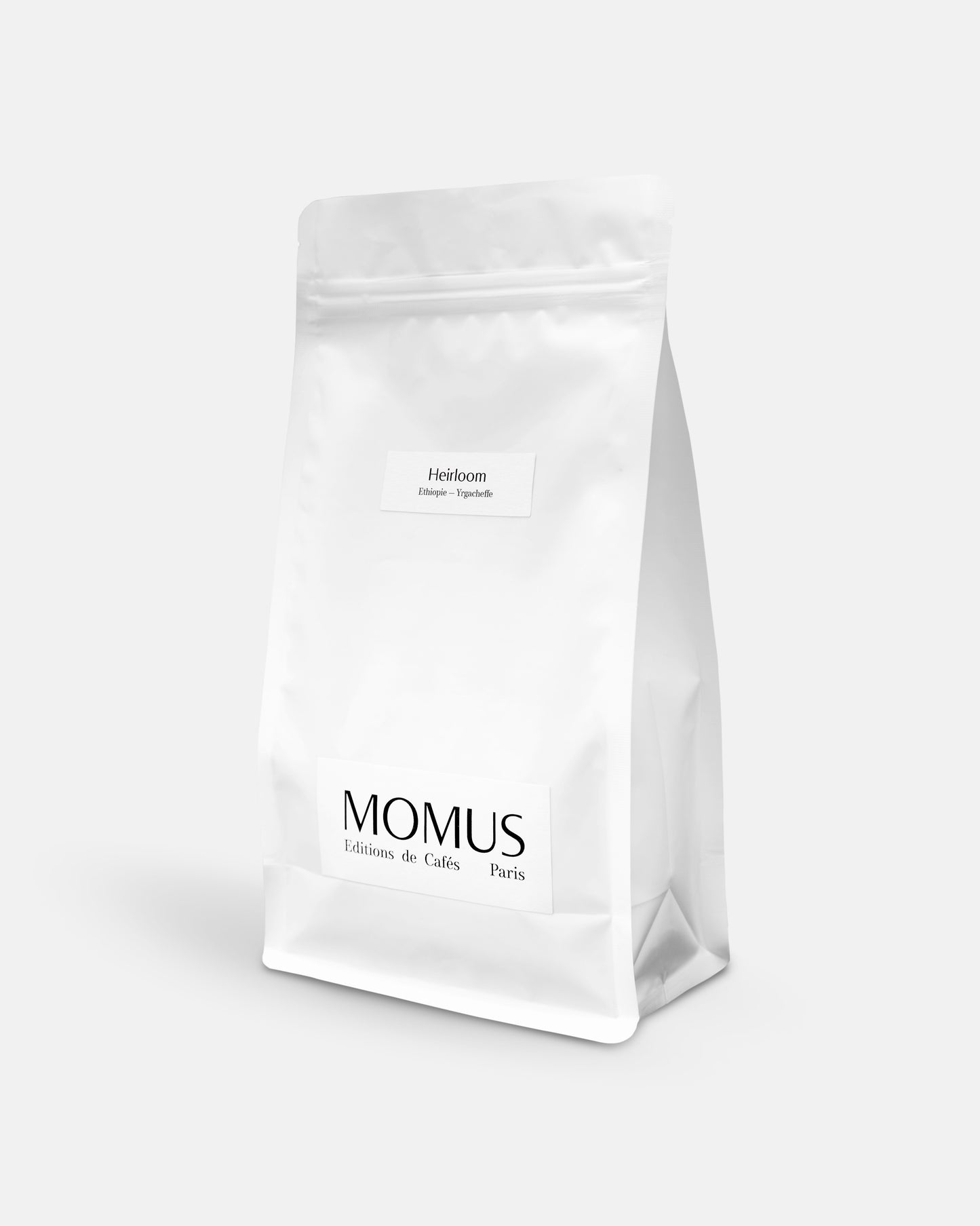 Sachet 500g du café Momus Heirloom Éthiopie - Yrgacheffe. 