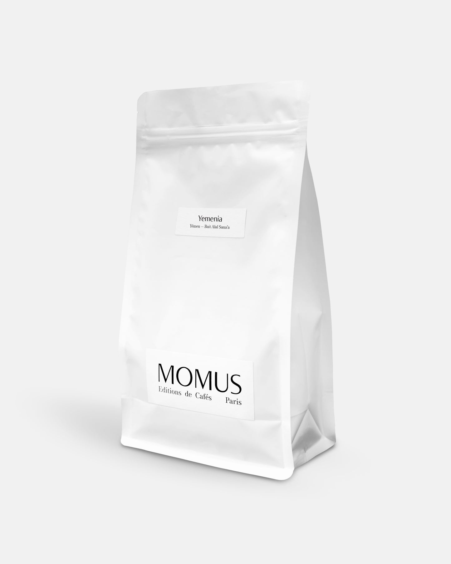 Packaging 500g du café Momus Yemenia - Yémen, Bait Alal Sana'a. 